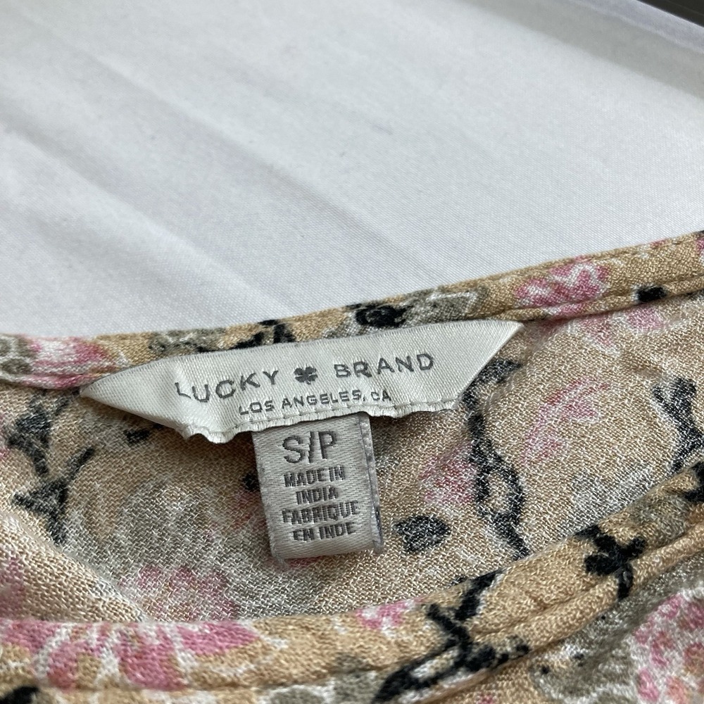 Lucky Brand Women's Floral Boho Maxi Dress Size S Boho Hippie Festival Flowy - Picture 5 of 12